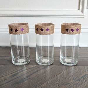 Libbey 3-Pack Cylinder Vase, 7.3" Tall, DIY Decorated